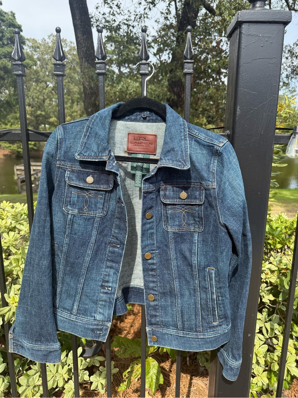 Lauren Ralph Lauren Women’s Blue Denim Jacket Size PL